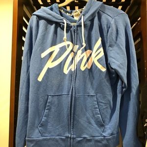 PINK zip up sweatshirt